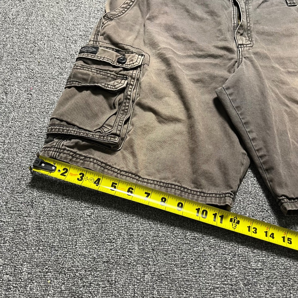 Lee Cargo Shorts 38 Faded Cotton Twill Multi Pocket Relaxed Fit Casual Mens - Picture 7 of 11